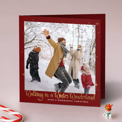Winter Wonderland Pack of 10 Personalised Christmas Cards