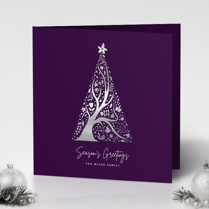 Abstract Christmas Tree Pack of 10 Christmas Cards