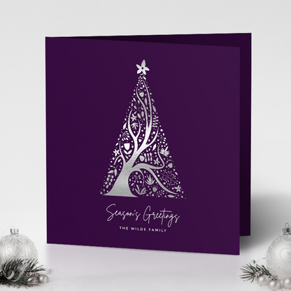 Abstract Christmas Tree Pack of 10 Christmas Cards