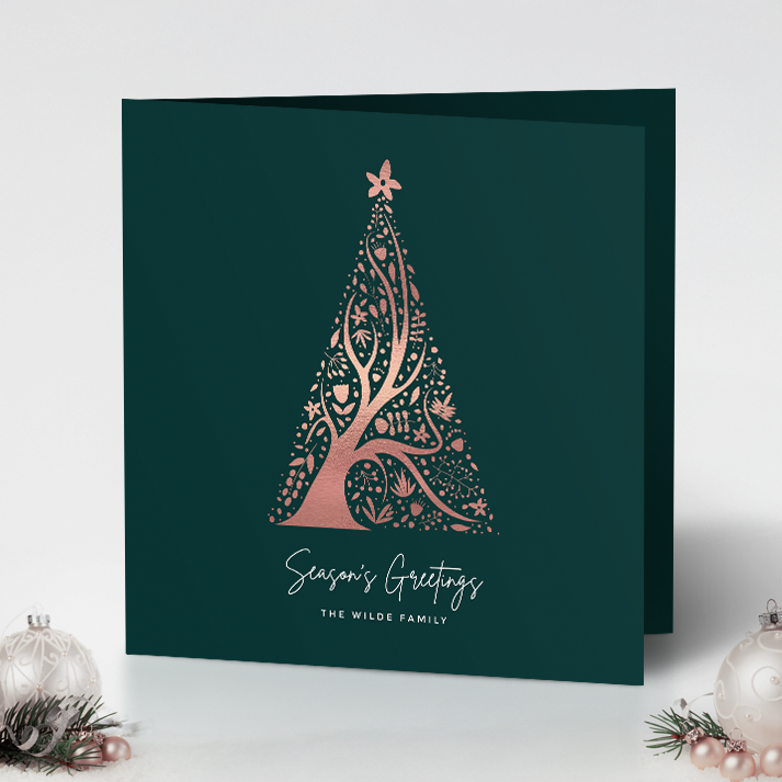 Abstract Christmas Tree Pack of 10 Christmas Cards