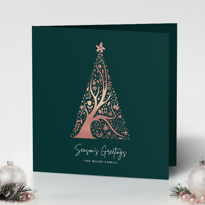 Abstract Christmas Tree Pack of 10 Christmas Cards