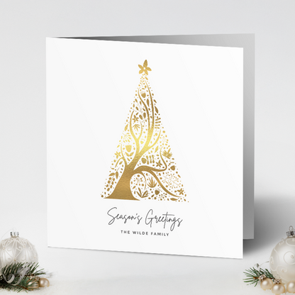 Abstract Christmas Tree Pack of 10 Christmas Cards
