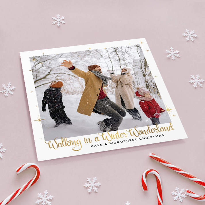 Winter Wonderland Pack of 10 Personalised Christmas Cards