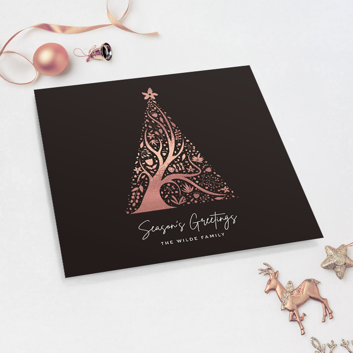 Abstract Christmas Tree Pack of 10 Christmas Cards