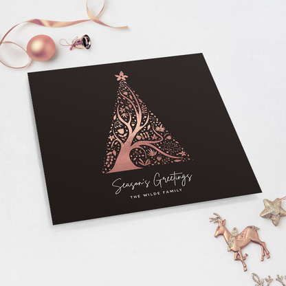 Abstract Christmas Tree Pack of 10 Christmas Cards