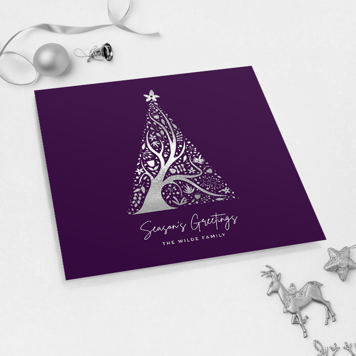 Abstract Christmas Tree Pack of 10 Christmas Cards