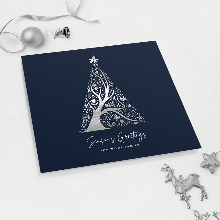 Abstract Christmas Tree Pack of 10 Christmas Cards