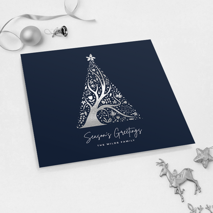 Abstract Christmas Tree Pack of 10 Christmas Cards
