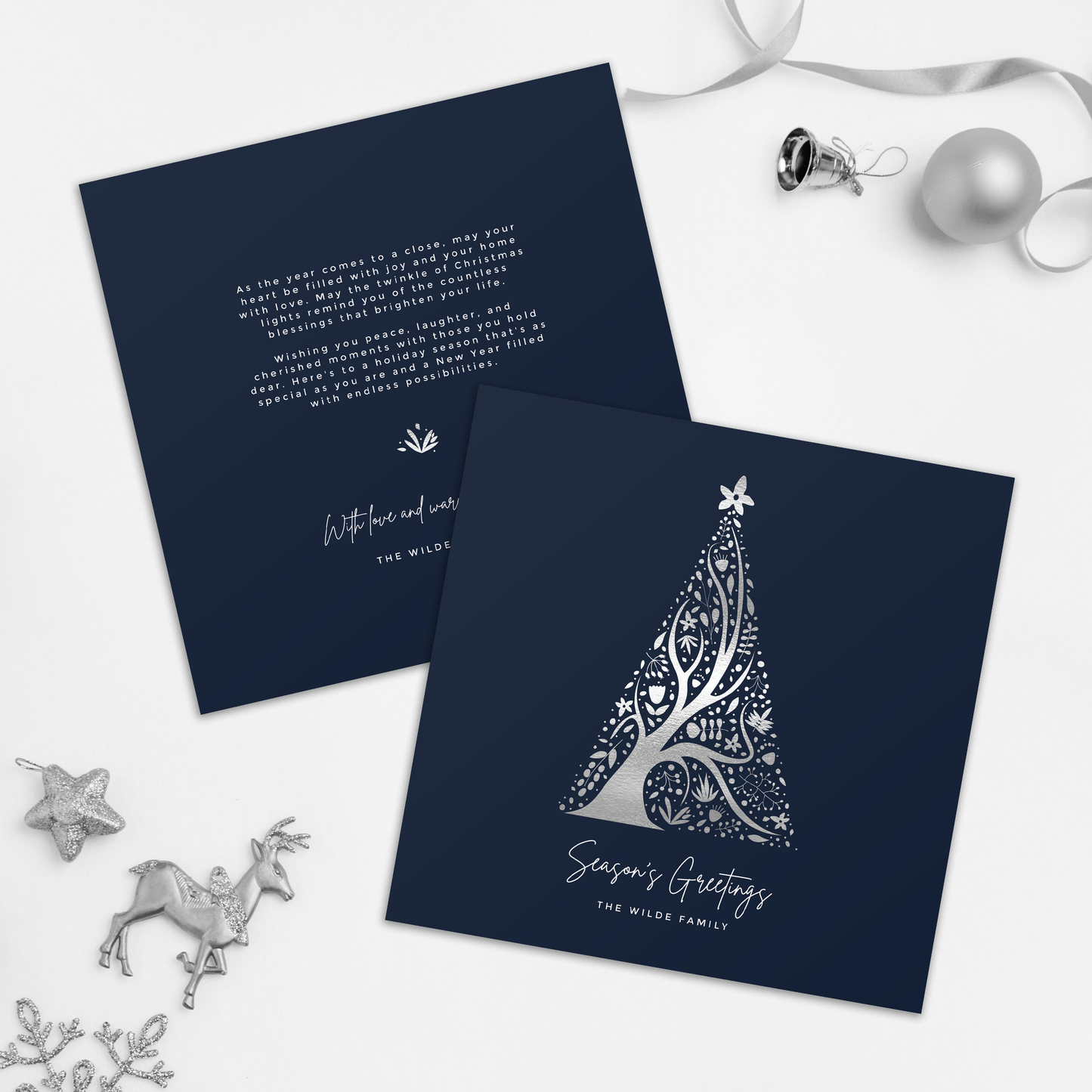 Abstract Christmas Tree Pack of 10 Christmas Cards