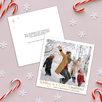 Winter Wonderland Pack of 10 Personalised Christmas Cards