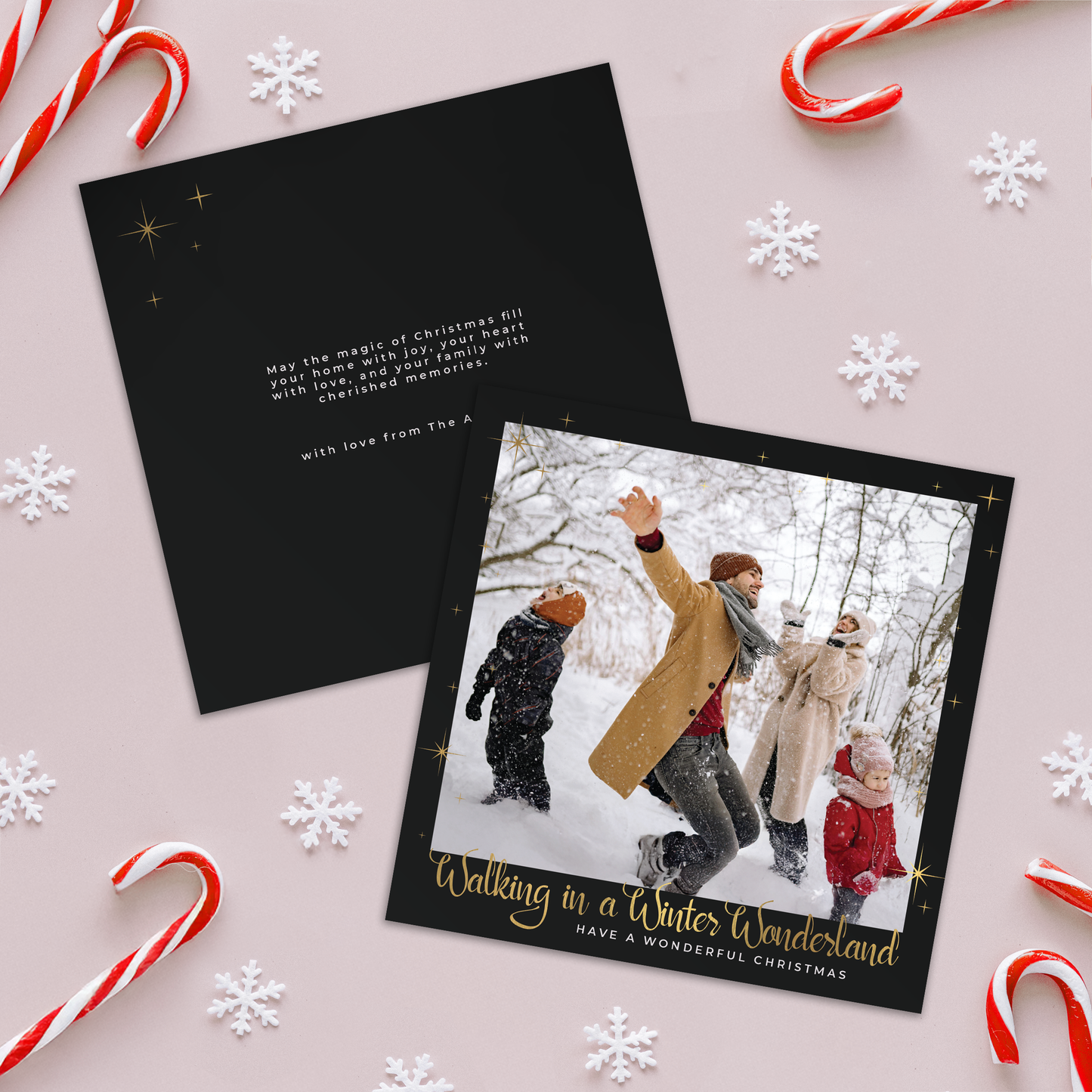Winter Wonderland Pack of 10 Personalised Christmas Cards