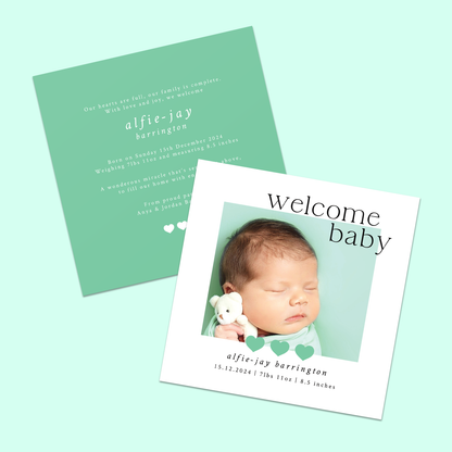 Lilly-Mae - Pack of 10 Birth Announcements