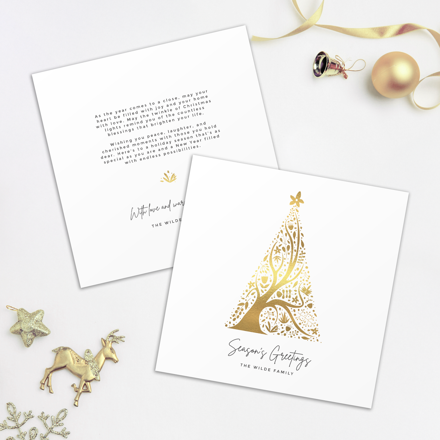 Abstract Christmas Tree Pack of 10 Christmas Cards