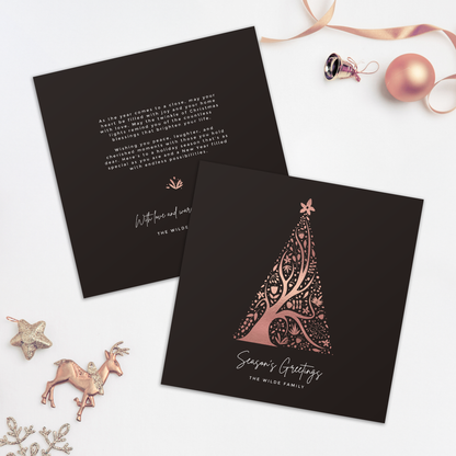 Abstract Christmas Tree Pack of 10 Christmas Cards