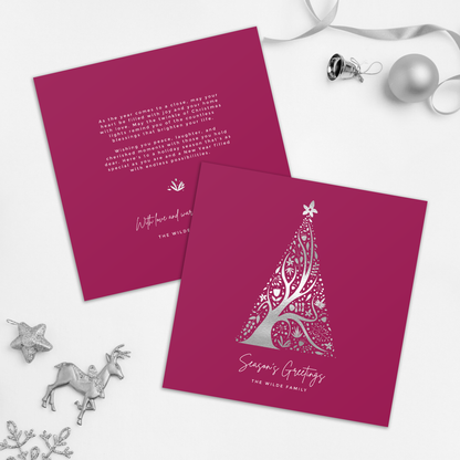 Abstract Christmas Tree Pack of 10 Christmas Cards