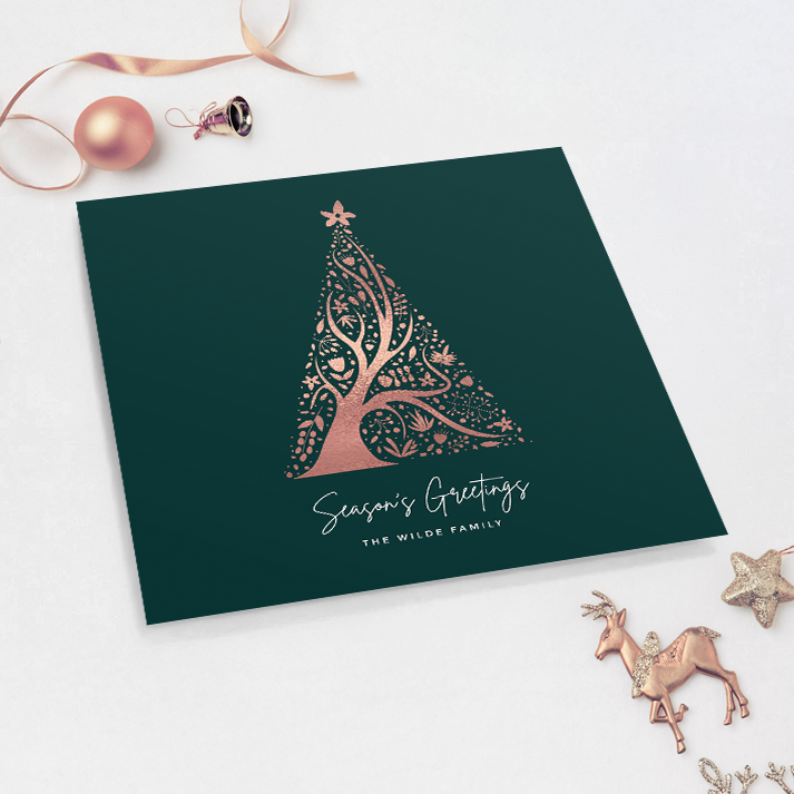 Abstract Christmas Tree Pack of 10 Christmas Cards