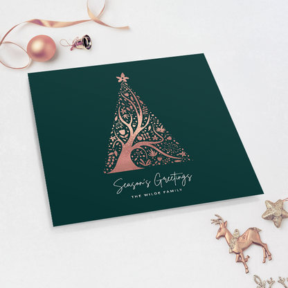 Abstract Christmas Tree Pack of 10 Christmas Cards