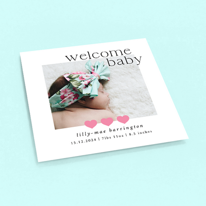 Lilly-Mae - Pack of 10 Birth Announcements