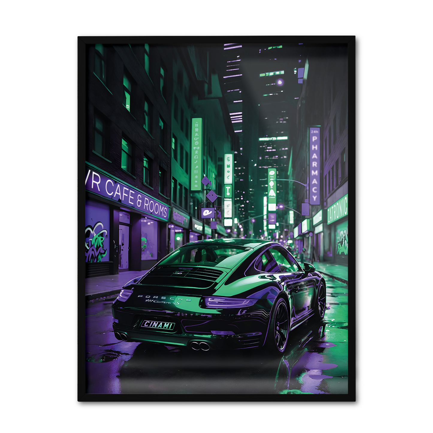 PORSCHE 911 (BACK) **UNFRAMED POSTER**