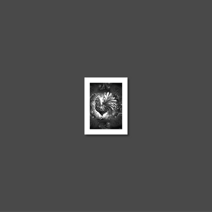 ABSTRACT COCKEREL **UNFRAMED ART PRINT**