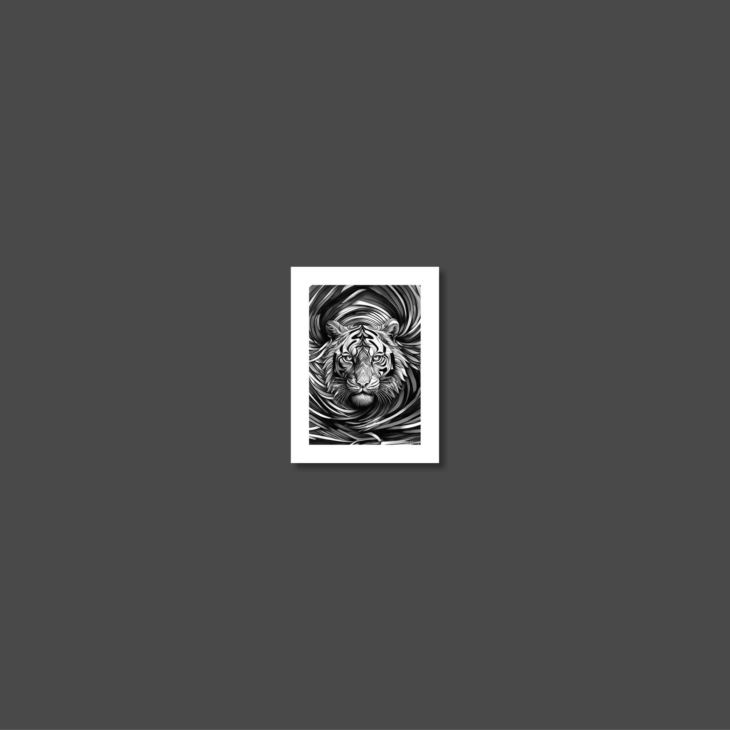 ABSTRACT TIGER **UNFRAMED ART PRINT**