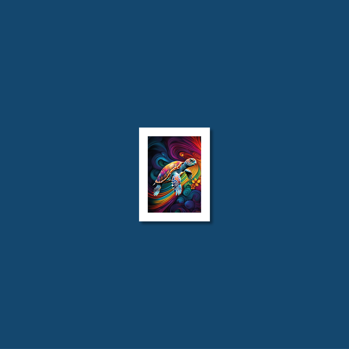 ABSTRACT TURTLE **UNFRAMED ART PRINT**