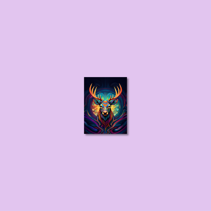 ABSTRACT STAG **UNFRAMED ART PRINT**
