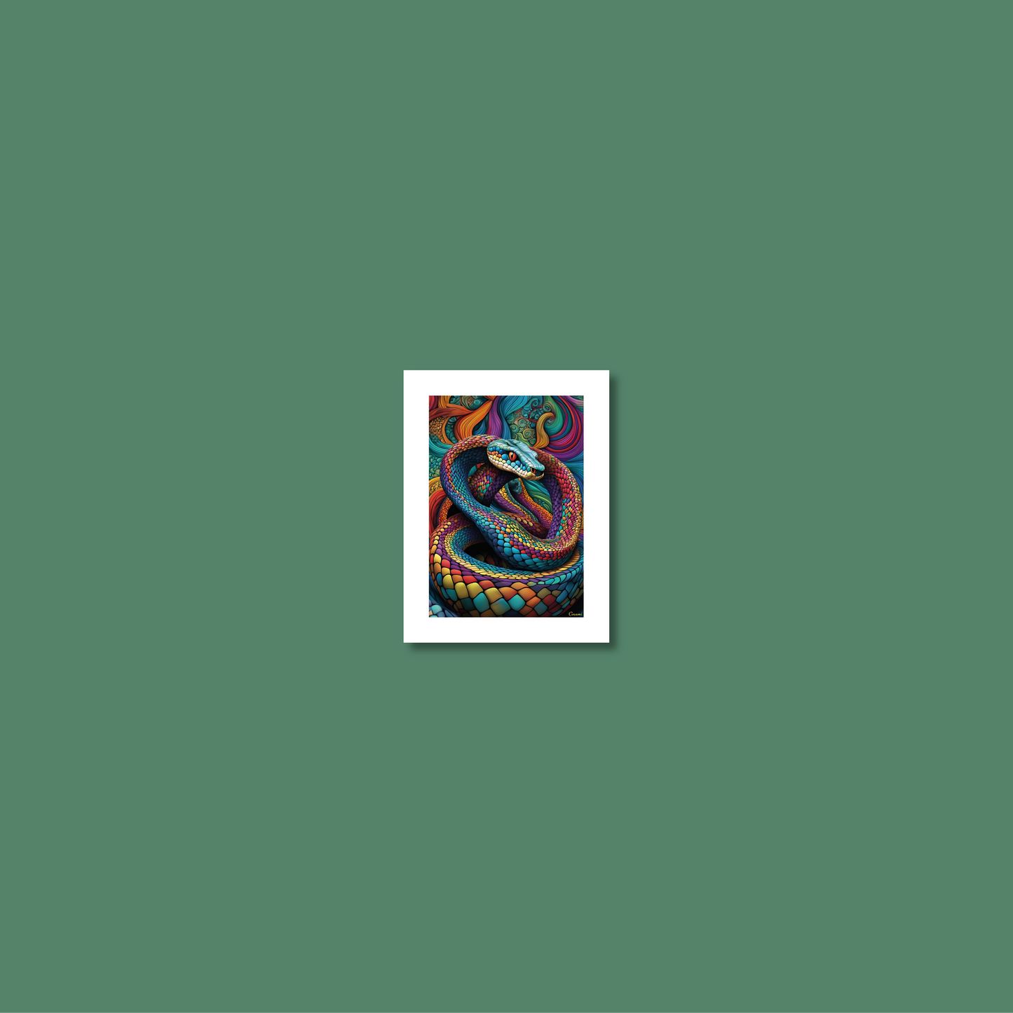 ABSTRACT COBRA **UNFRAMED ART PRINT**