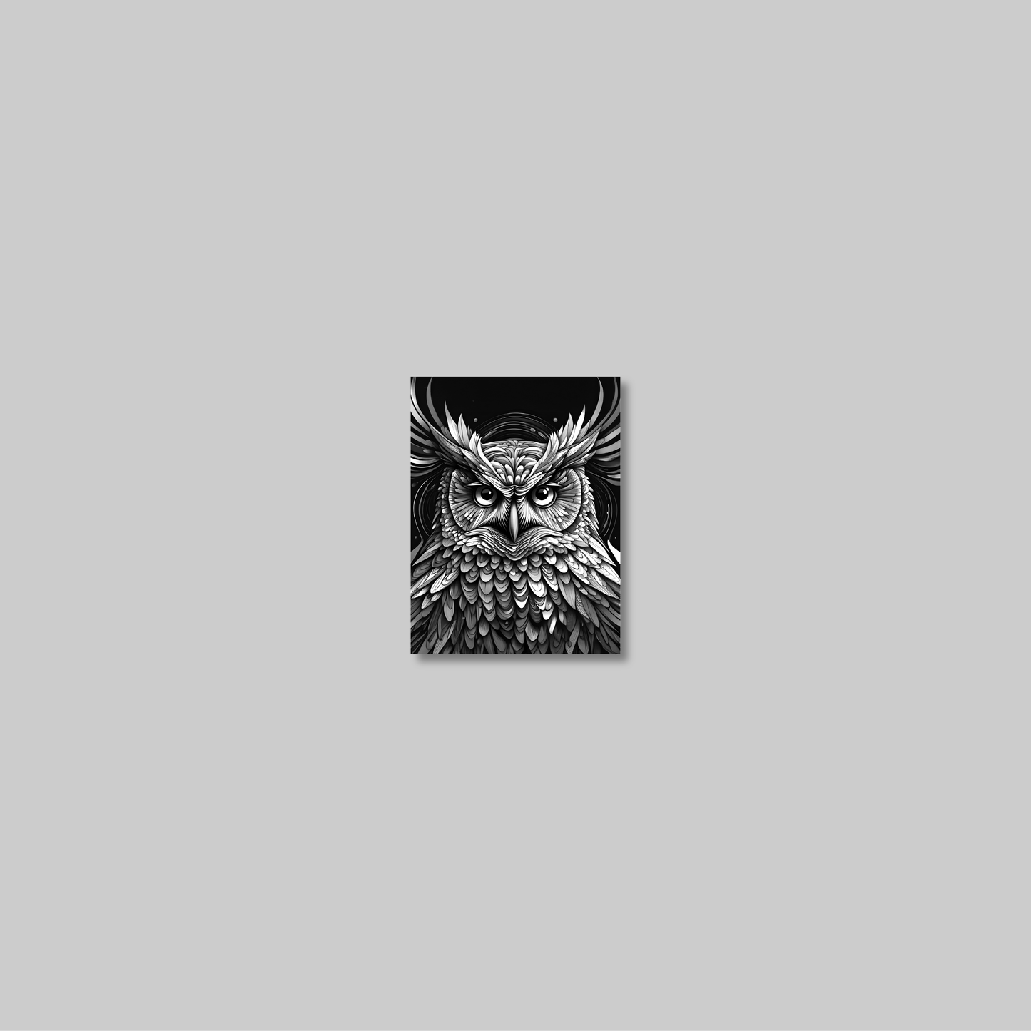 ABSTRACT OWL **UNFRAMED ART PRINT**