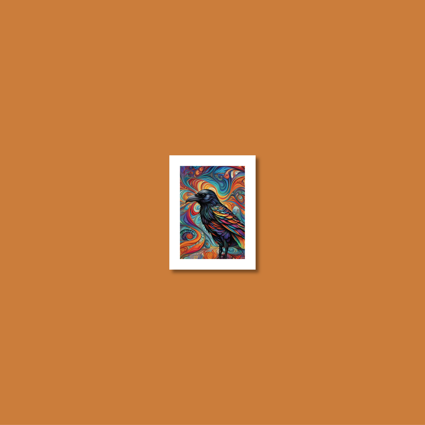 ABSTRACT CROW **UNFRAMED ART PRINT**