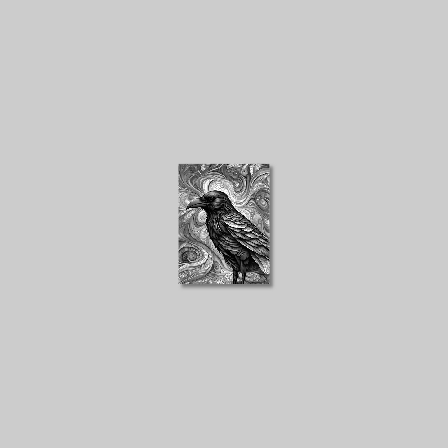 ABSTRACT CROW **UNFRAMED ART PRINT**