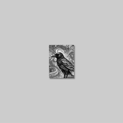 ABSTRACT CROW **UNFRAMED ART PRINT**