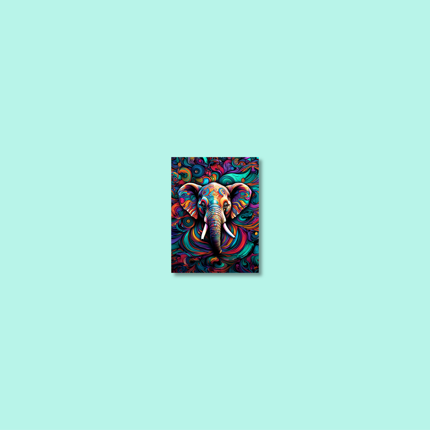 ABSTRACT ELEPHANT **UNFRAMED ART PRINT**