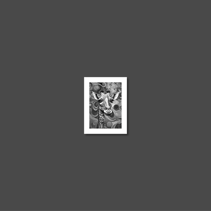ABSTRACT GIRAFFE **UNFRAMED ART PRINT**