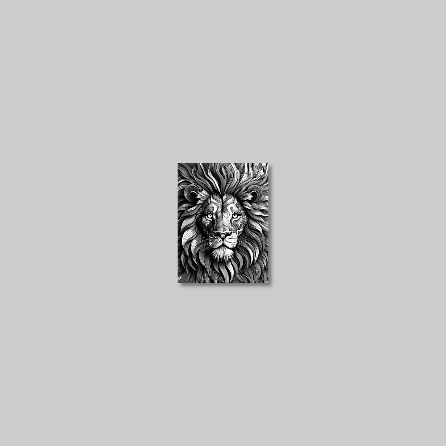 ABSTRACT LION **UNFRAMED ART PRINT**