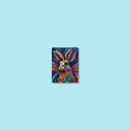 ABSTRACT RABBIT **UNFRAMED ART PRINT**