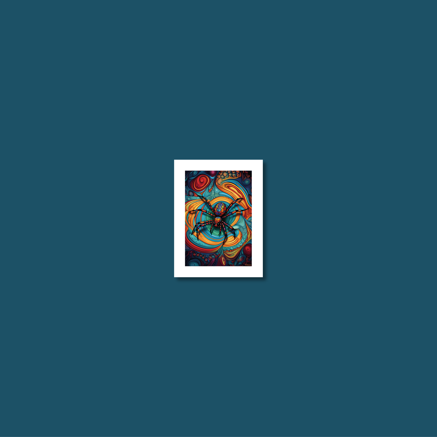 ABSTRACT SPIDER **UNFRAMED ART PRINT**