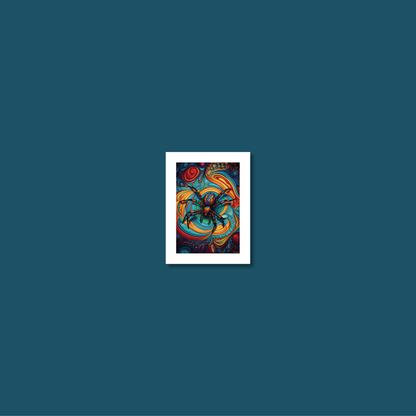 ABSTRACT SPIDER **UNFRAMED ART PRINT**