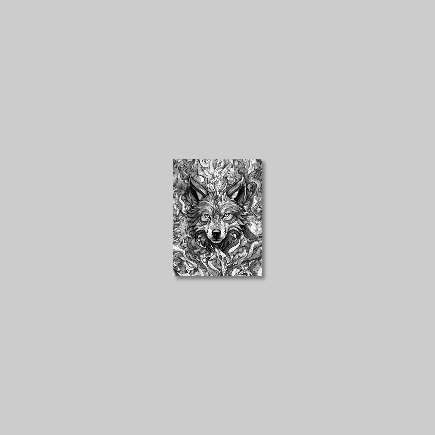 ABSTRACT WOLF **UNFRAMED ART PRINT**