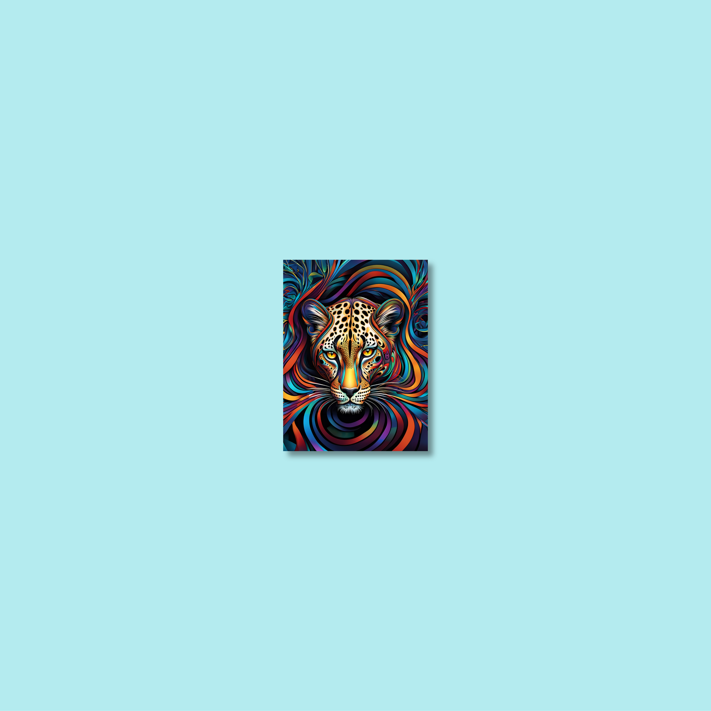 ABSTRACT LEOPARD **UNFRAMED ART PRINT**