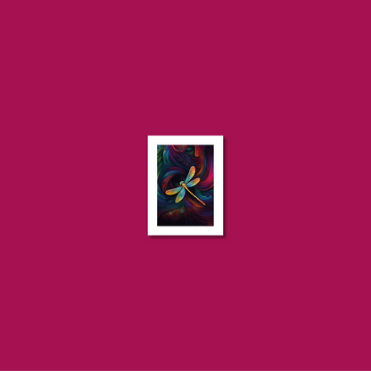 ABSTRACT DRAGONFLY **UNFRAMED ART PRINT**