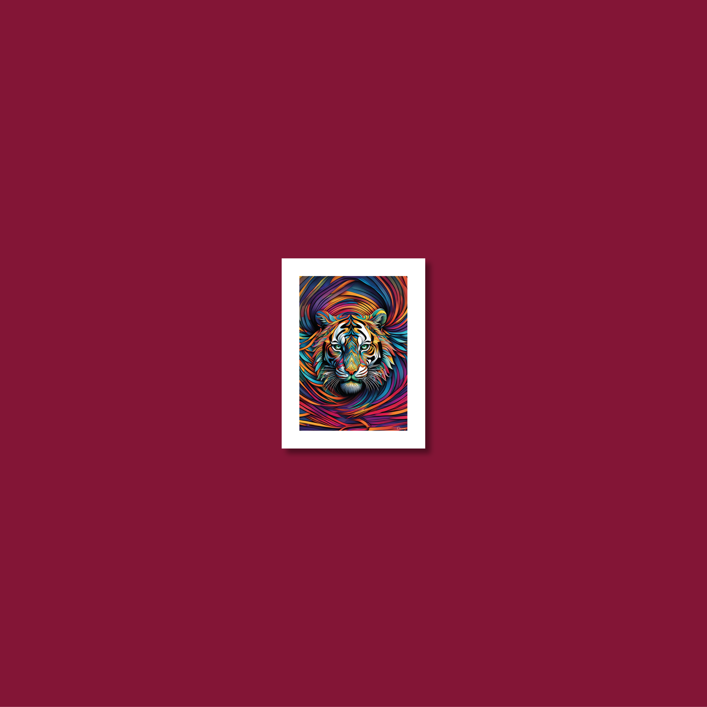 ABSTRACT TIGER **UNFRAMED ART PRINT**