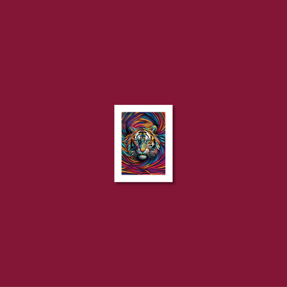 ABSTRACT TIGER **UNFRAMED ART PRINT**