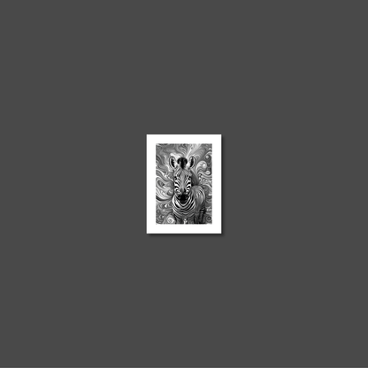ABSTRACT ZEBRA **UNFRAMED ART PRINT**