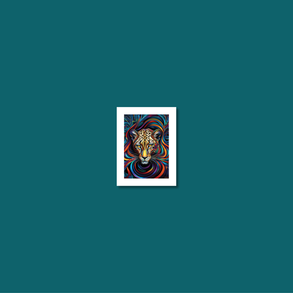 ABSTRACT LEOPARD **UNFRAMED ART PRINT**
