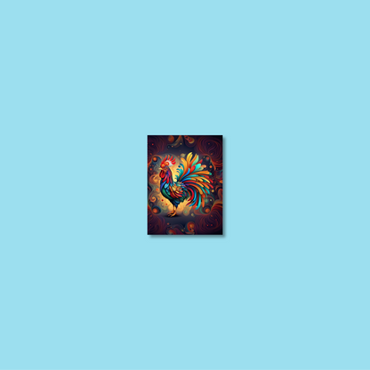 ABSTRACT COCKEREL **UNFRAMED ART PRINT**