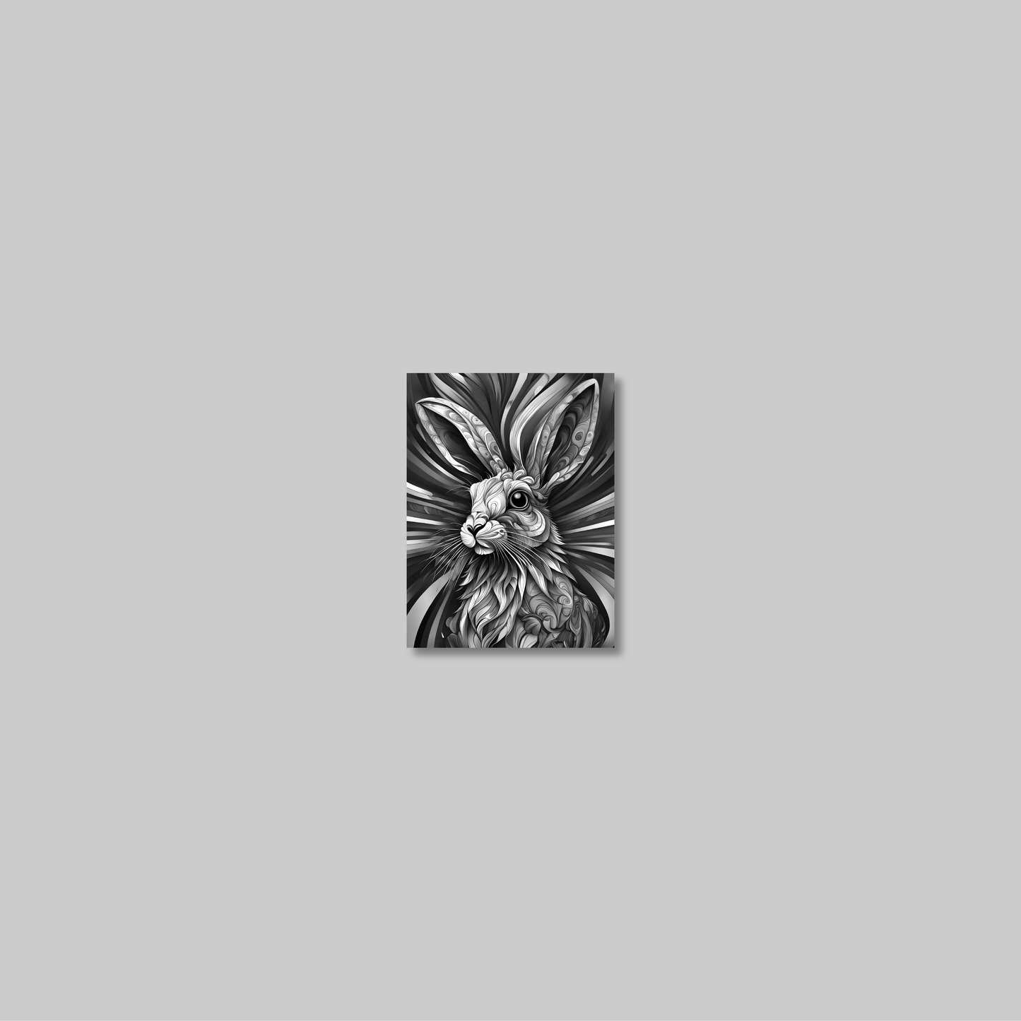 ABSTRACT RABBIT **UNFRAMED ART PRINT**