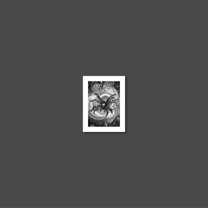 ABSTRACT SPIDER **UNFRAMED ART PRINT**