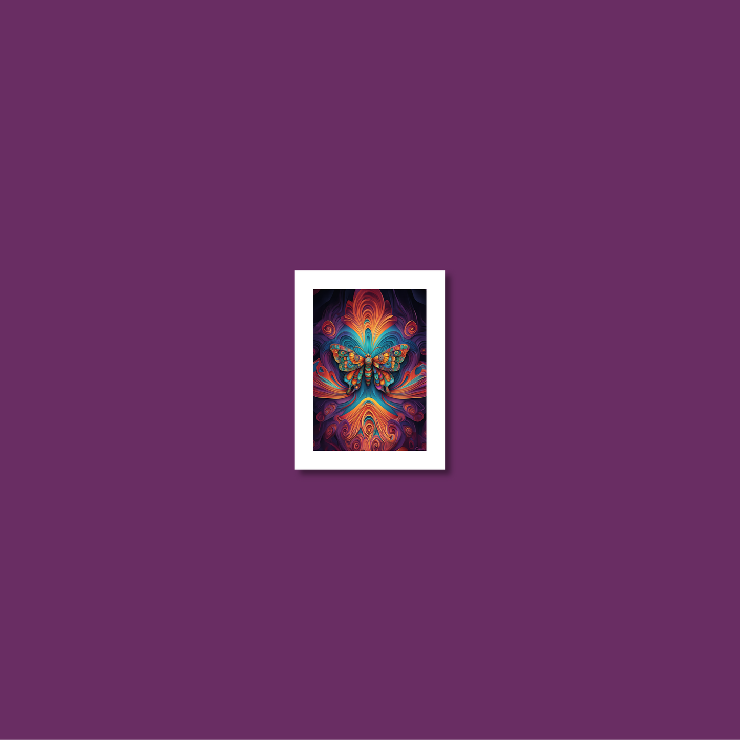 ABSTRACT BUTTERFLY **UNFRAMED ART PRINT**