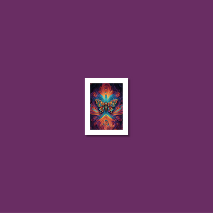 ABSTRACT BUTTERFLY **UNFRAMED ART PRINT**